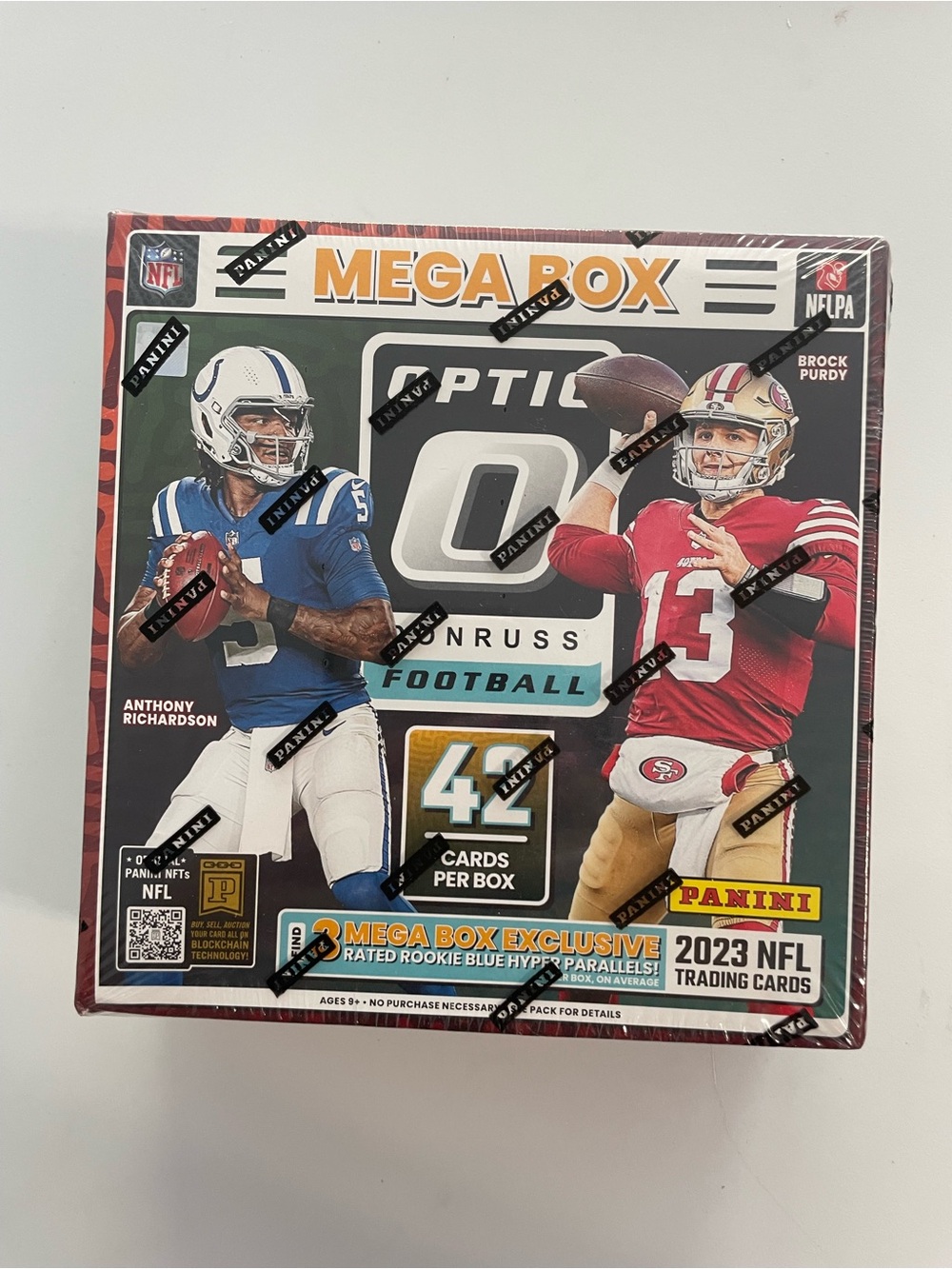 Panini Optic Mega Box 2023 NFL Football Trading Cards - Red/Blue - Sports Cards